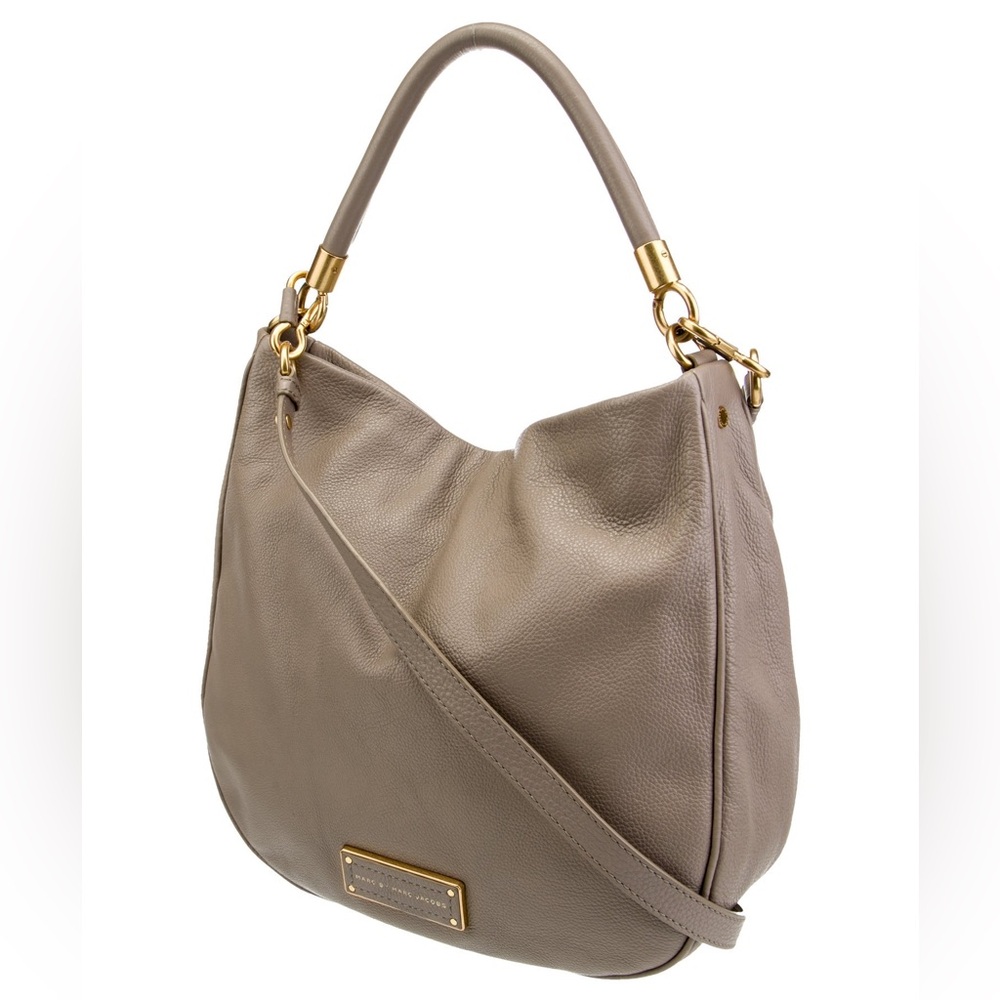 Like New Marc by Marc Jacobs Leather Classic Q Hillier Hobo Bag w Crossbody - Picture 4 of 11